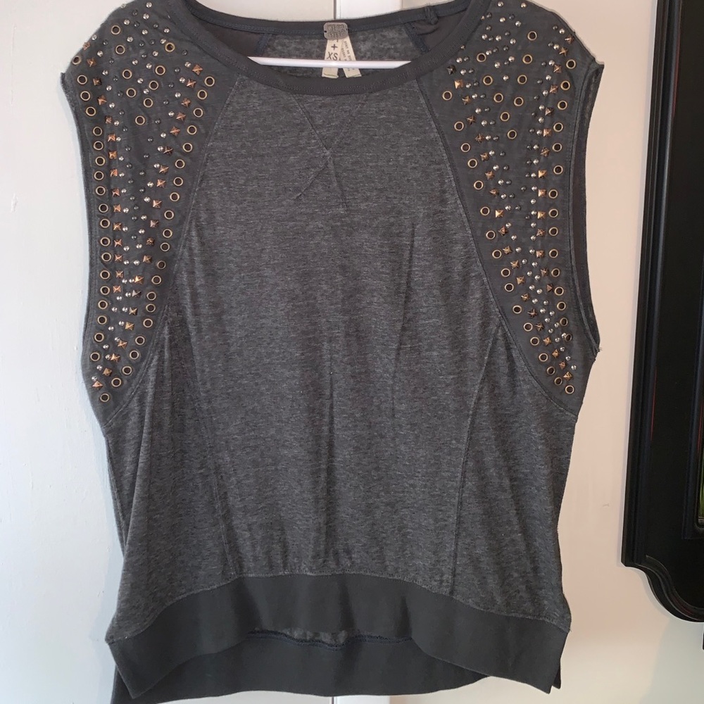 Free People black tshirt
